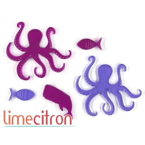 Acrylic - 2 Octopuses